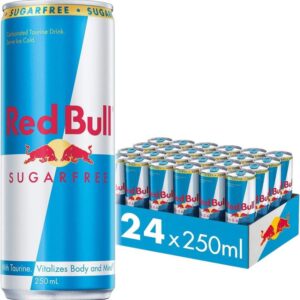 Red Bull Energy Drink, Sugar Free, 250ml x 24