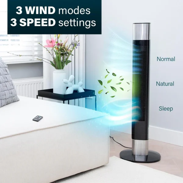 Princess Smart Quiet Tower Fan 104cm - Image 2