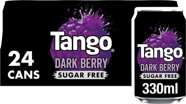 Tango Dark Berry Sugar Free – 330ml Cans (Pack of 24)