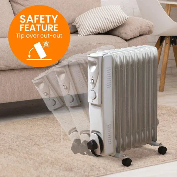 Fine Elements 2000W Oil Filled Electric Radiator - Image 3