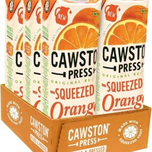 Cawston Press, 100 Squeezed Juice Cartons All Natural, Vegan, No Added Sugar Hand Picked Oranges, 1 L (Pack of 6)