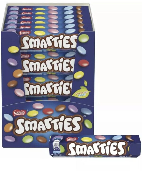 Smarties Chocolate 34G (Pack of 24)