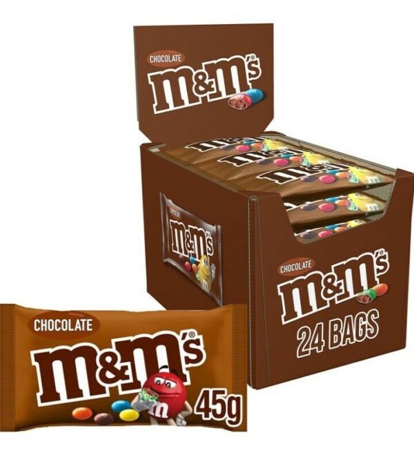 M&M's Chocolate Bags 45g x 24