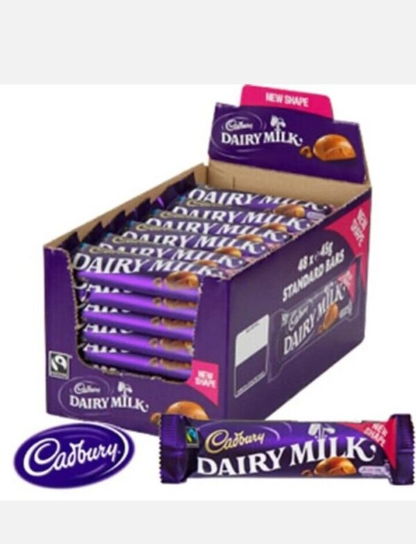 DAIRY MILK CHOCOLATE. BOX OF 45g (Pack of 24)