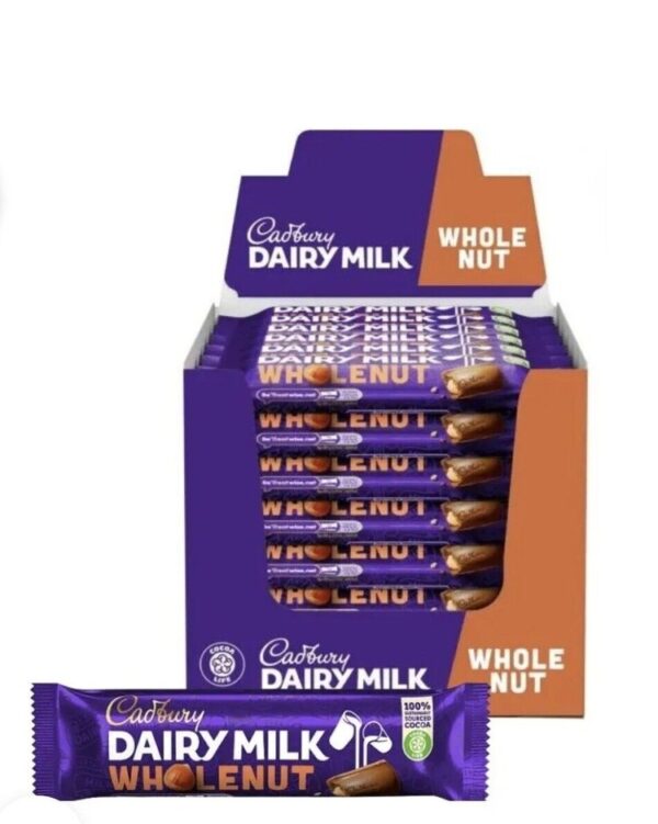 Cadbury Dairy Milk Whole Nut 45gm (Pack of 24)