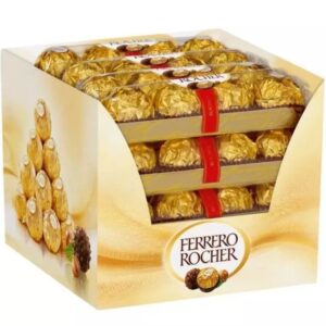 FERRERO ROCHER WRAPPED MILK CHOCOLATES FULL BOX 48(16 x 3 PACK) BEST OFFER.