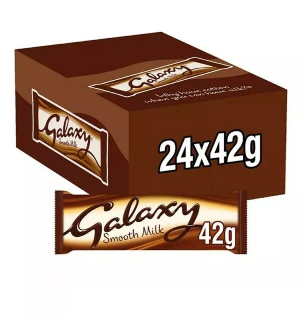 Galaxy Milk Chocolate Bar - Pack of 24 x 42G