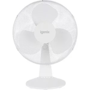 IGENIX DF1610 Portable 16" Desk Fan - White