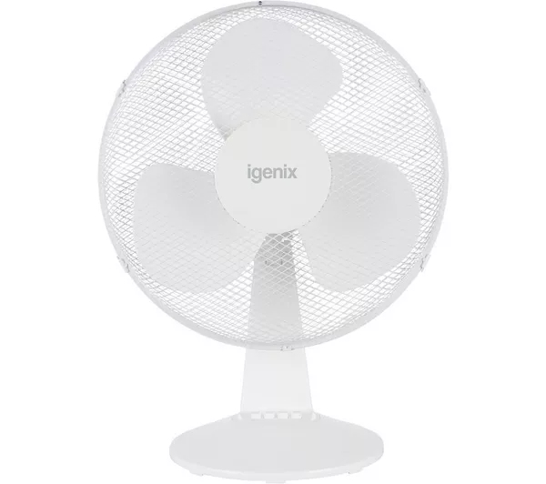 IGENIX DF1610 Portable 16" Desk Fan - White