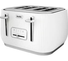 BREVILLE Linear VTR031 4-Slice Toaster - White