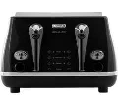 DELONGHI Micalite CTOM4003 4-Slice Toaster - Black
